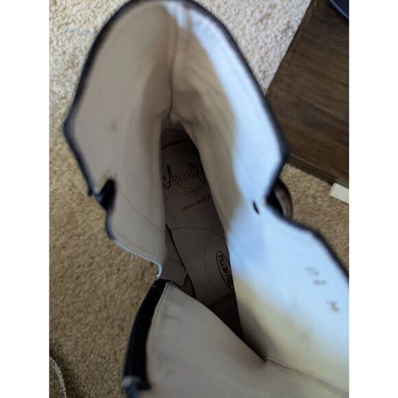 Vintage Amalfi Women's Size 8.5 M Black Leather Pillow Ankle Booties Boots Italy - Picture 8 of 8